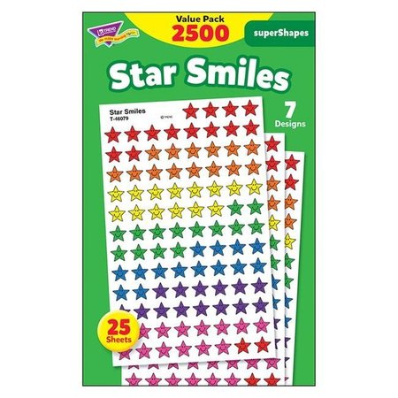 TREND ENTERPRISES Trend Enterprises T-46917-3 Star Smiles Value Pk Superspots Shapes Stickers - Pack of 3 T-46917-3